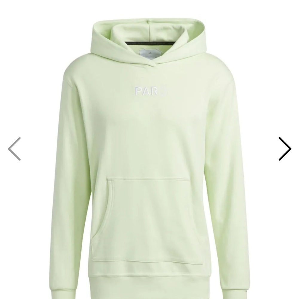 Light Green Adidas adicross golf PAR3 Hoodie with Front Pocket men’s large